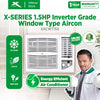X-SERIES 1.5HP Window Type Aircon Inverter Grade Manual (White) | XACWT15X