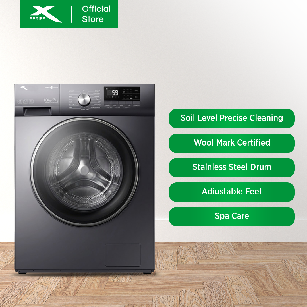 XTREME COOL Front Load Fully Automatic Washing Machine (XWM-COMBi10x7)