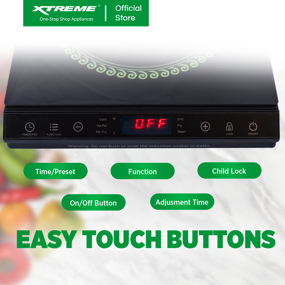 XTREME HOME 2100W Induction Cooker (XH-IC2100v2)