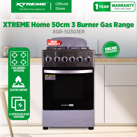 XTREME HOME 50cm 3 Burner Gas Range (XGR-503G1ER)