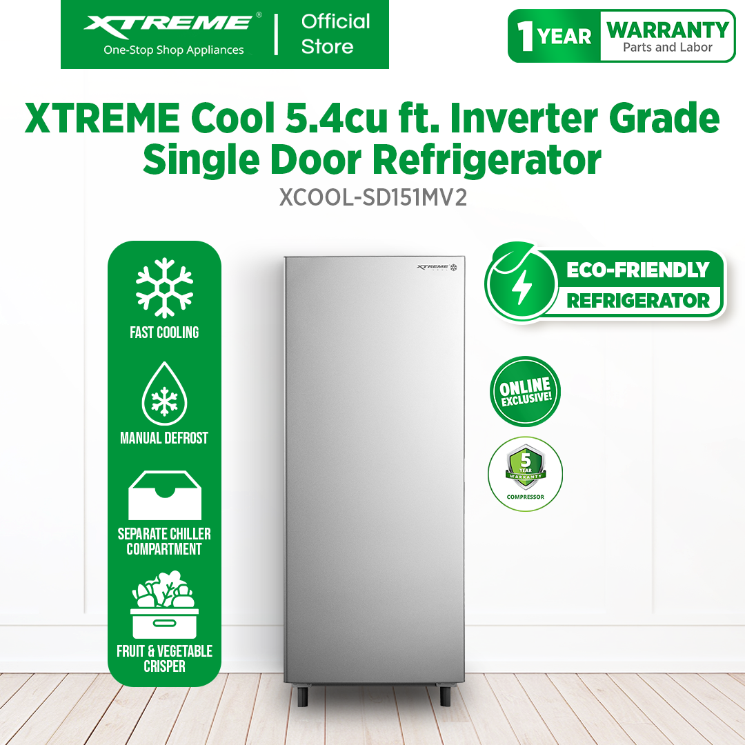 XTREME COOL 5.4CU.FT. Inverter-Garde Single Door Refrigerator with Separate Chiller (XCOOL-SD151Mv2)