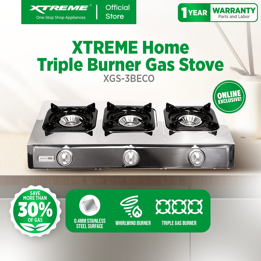 XTREME HOME 3 Burner Gas Stove (XGS-3BECO)