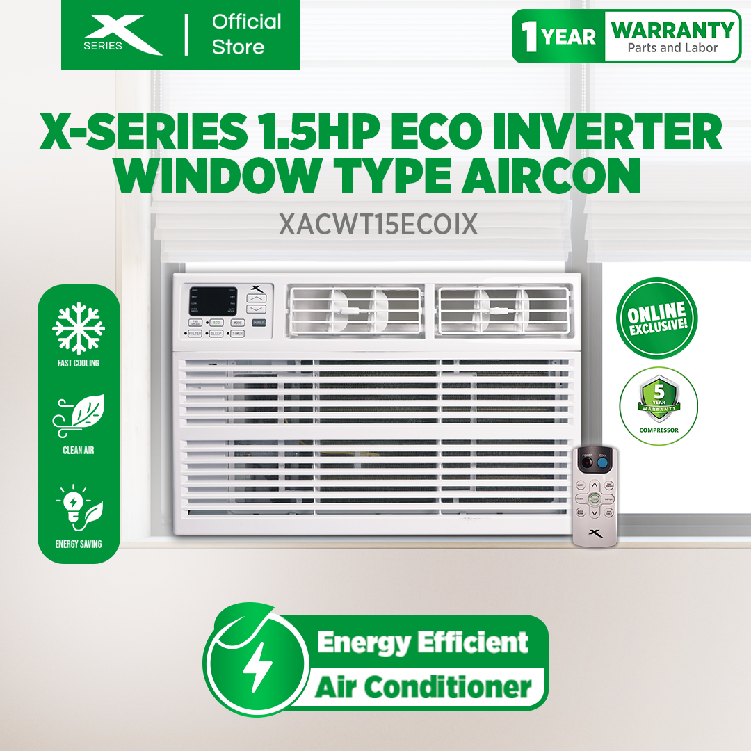 XTREME COOL 1.5HP ECO Inverter Window Type Aircon (XACWT15ECOi)