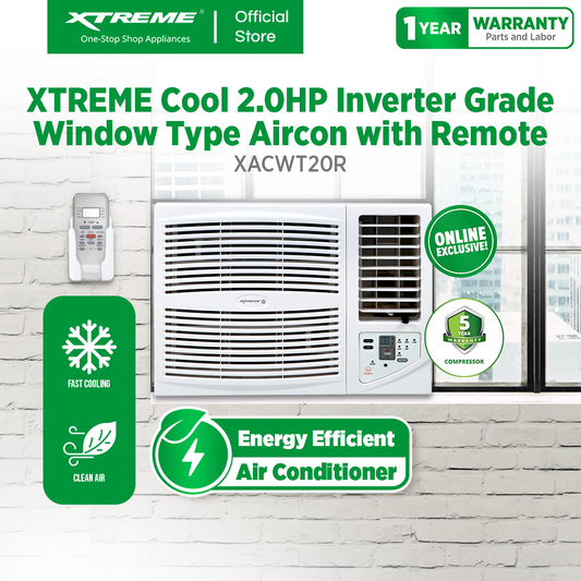 XTREME COOL 2.0HP Inverter-Grade Window Type Aircon with Remote (XACWT20R)