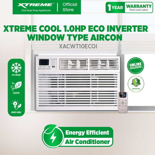 XTREME COOL 1.0HP ECO Inverter Window Type Aircon (XACWT10ECOi)