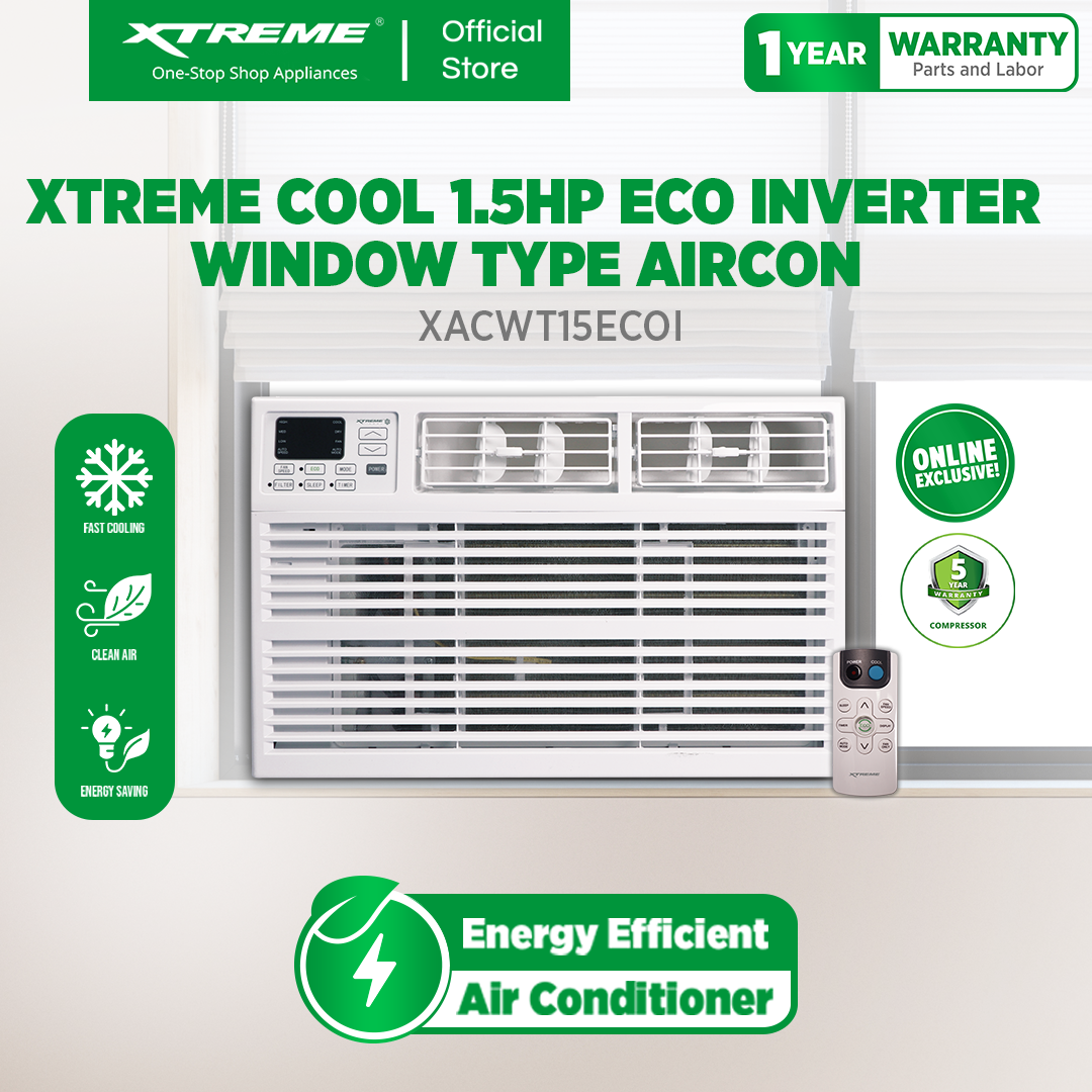XTREME COOL 1.5HP ECO Inverter Window Type Aircon (XACWT15ECOi)