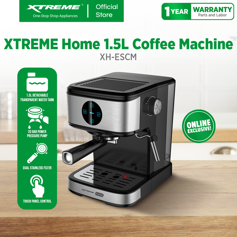 XTREME HOME 1.5L Espresso Machine (XH-ESCM) – XTREME Appliances