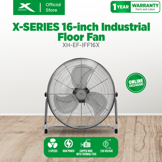 XTREME HOME 16" Industrial Floor Fan (XH-EF-IFF16)