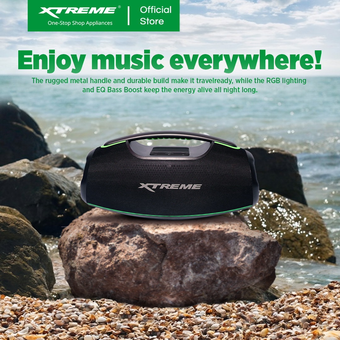 XTREME X-BOOM3 IPX7 WATERPROOF 5200mAh PORTABLE WIRELESS BLUETOOTH TWS SPEAKER WITH POWERBANK (X-BOOM3X)