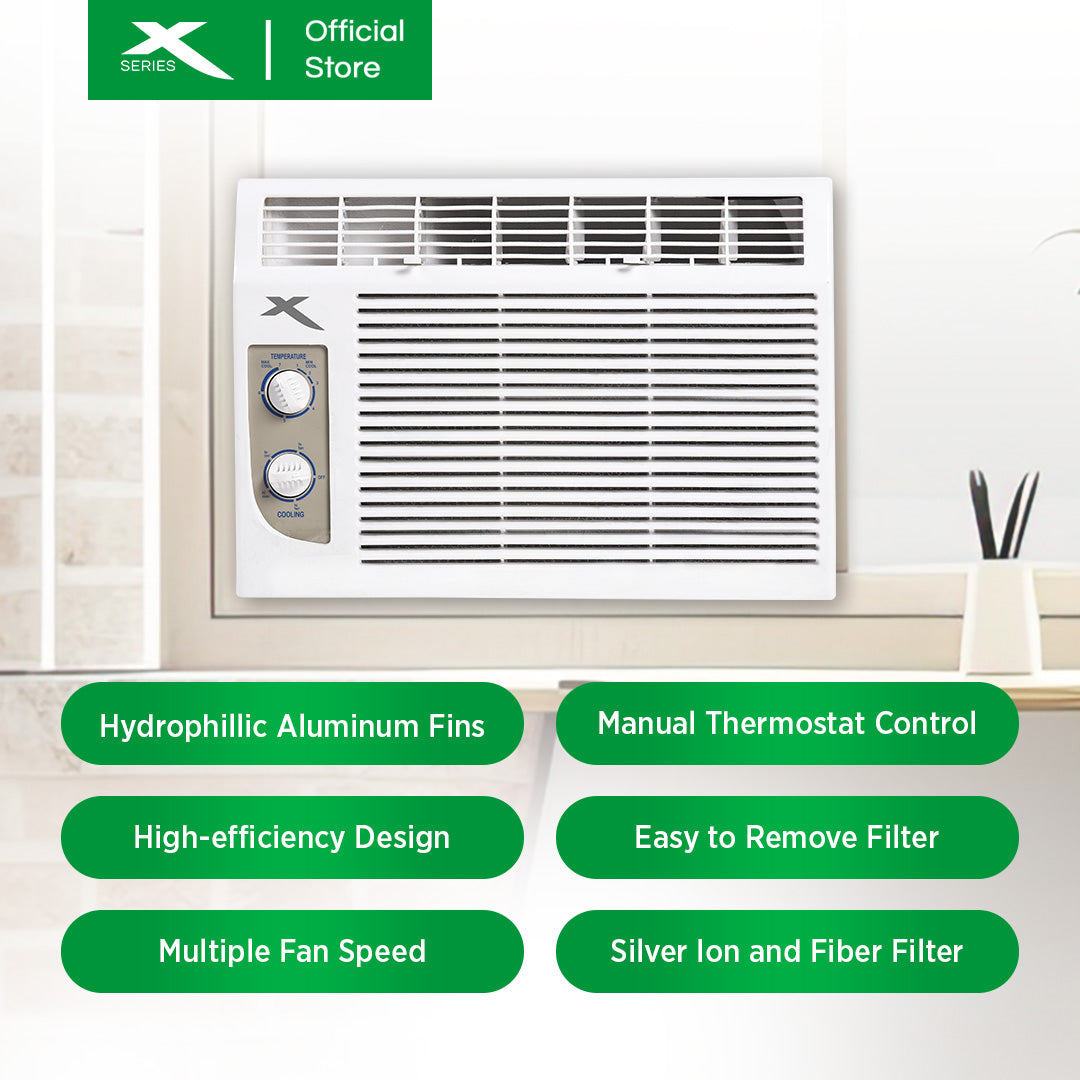 X-SERIES 0.5HP Inverter Grade Window Type Aircon with Silver Ion Filte ...