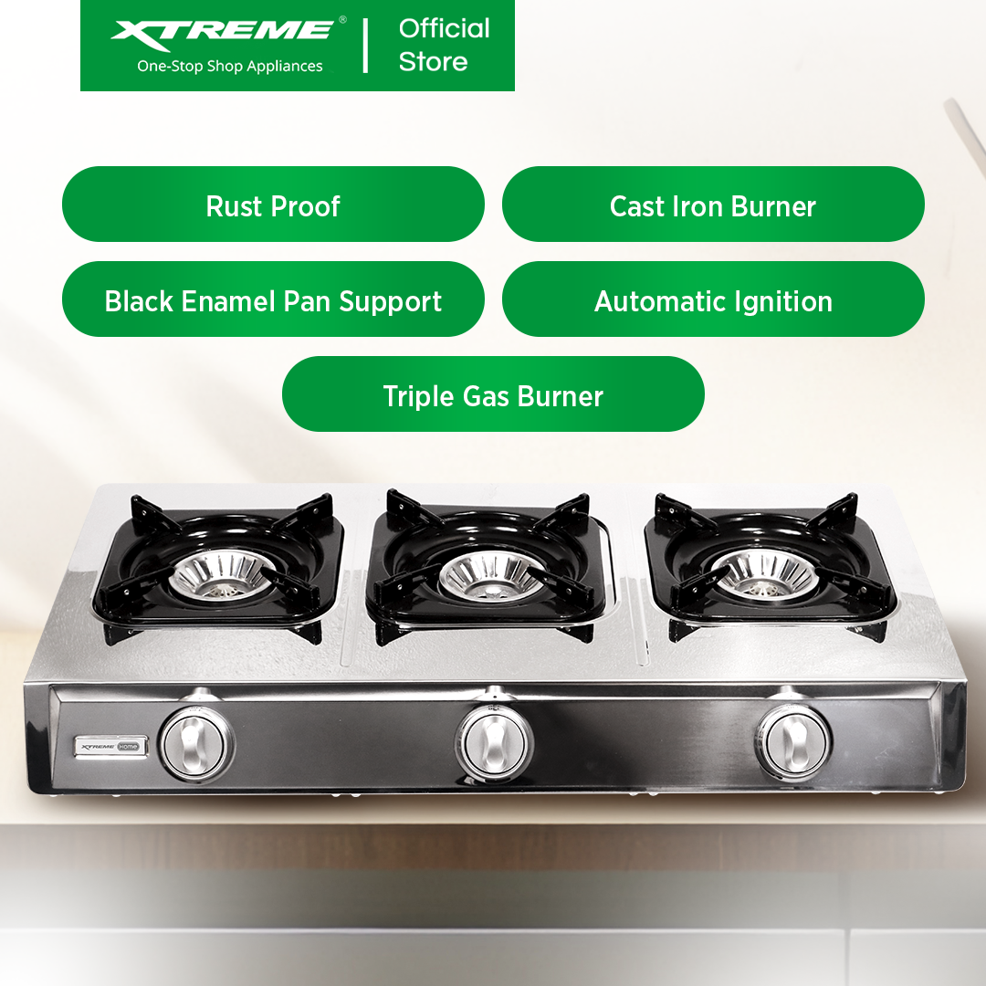 XTREME HOME 3 Burner Gas Stove (XGS-3BECO)
