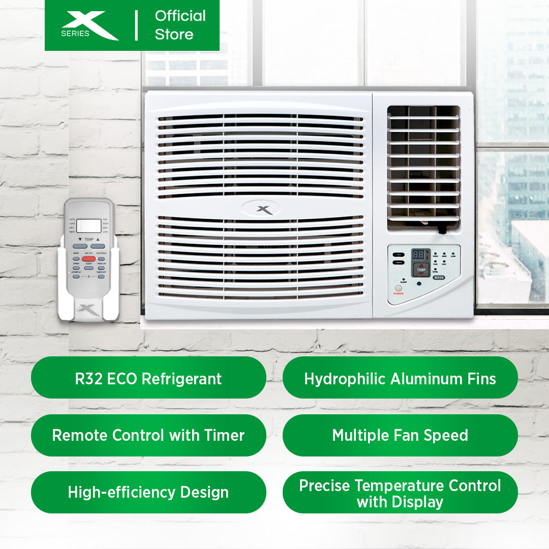 X-SERIES 2HP Window Type Aircon w/ Remote Control Energy Efficient | XACWT20RX
