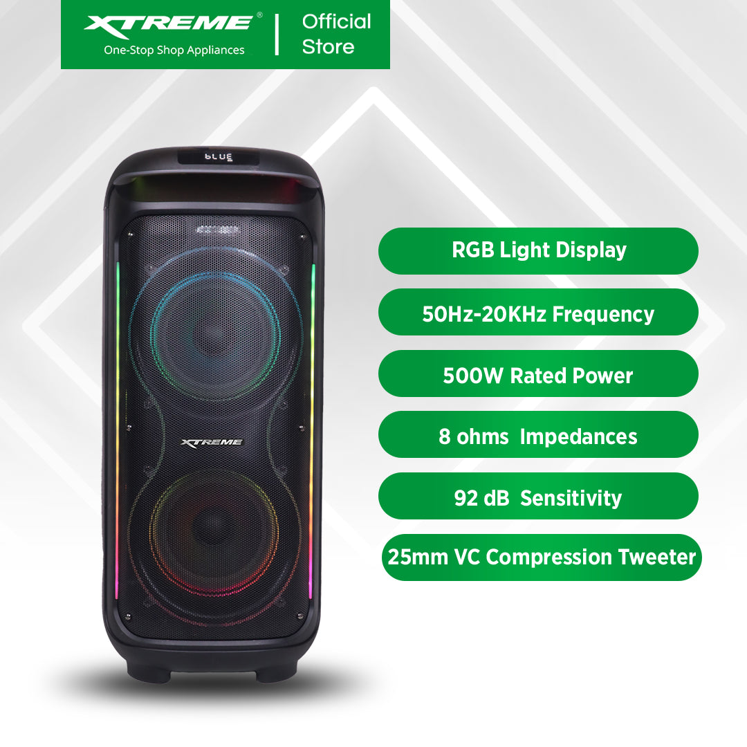 XTREME 1600W Professional Portable Party Speaker 8 (X-PARTYSPEAKERO8)