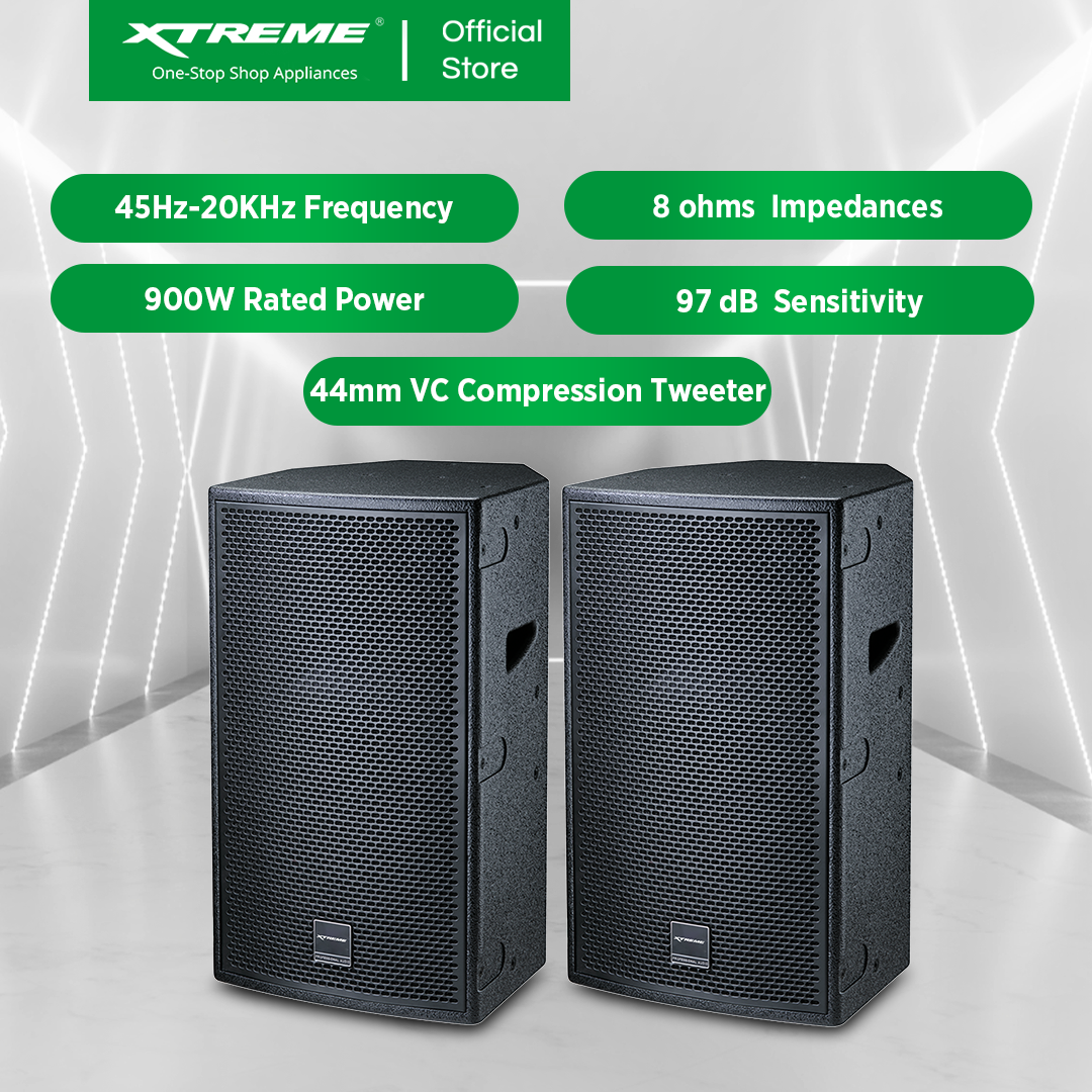 XTREME Professional 900W Two Way Speaker (XPRO-15)