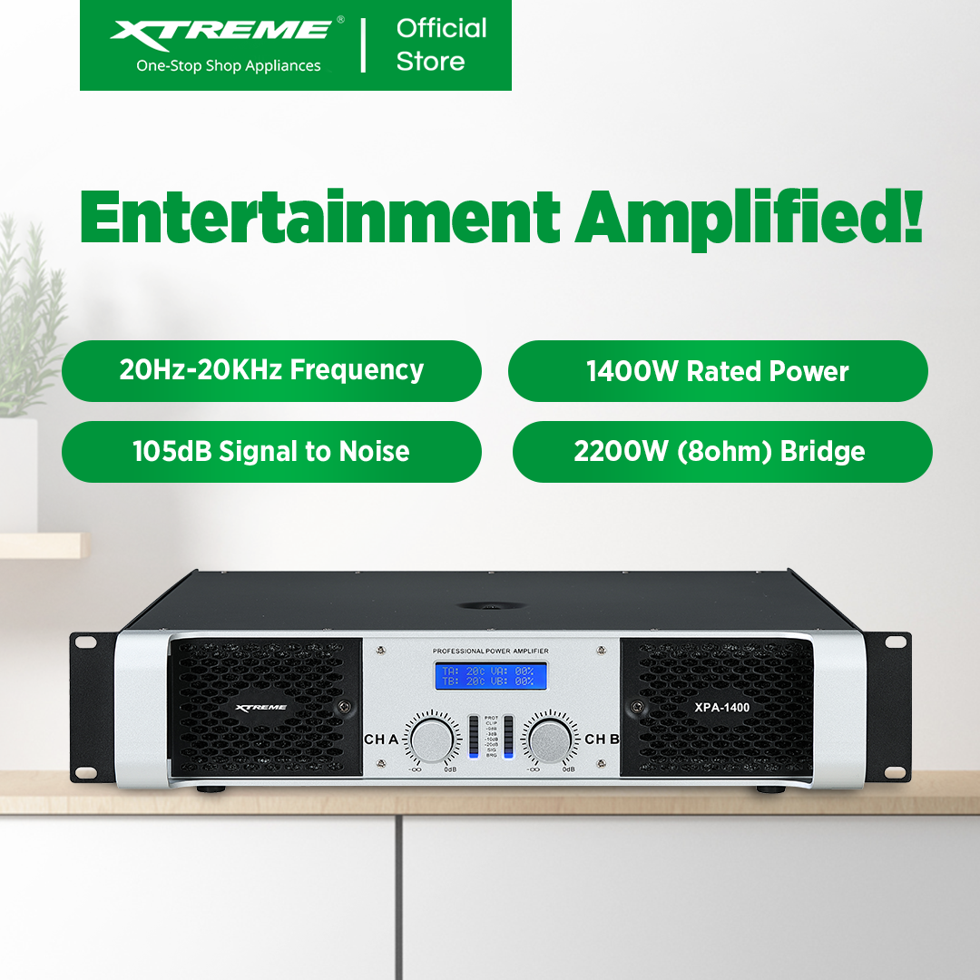 XTREME 1400Wx2 Professional Power Amplifier ( XPA-1400)