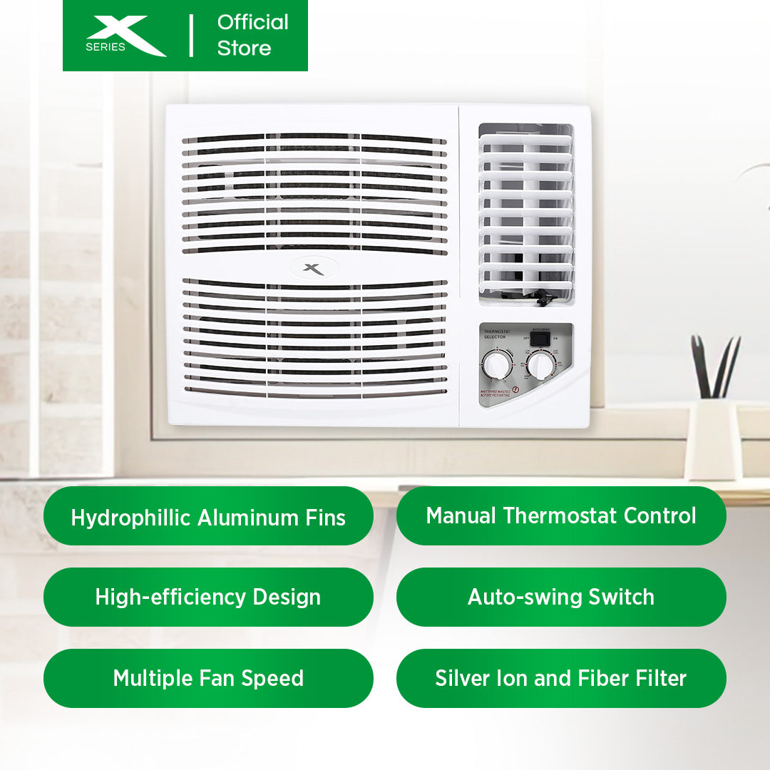 X-SERIES 1.5HP Window Type Aircon Inverter Grade Manual (White) | XACWT15X