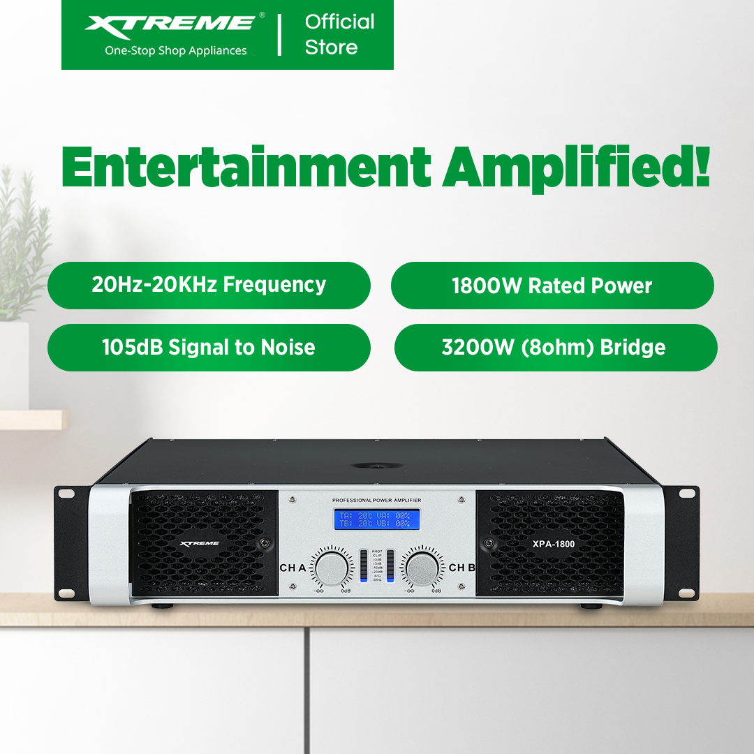 XTREME 1800Wx2 Professional Power Amplifier (XPA-1800)