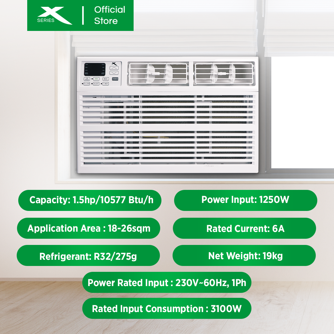 XTREME COOL 1.5HP ECO Inverter Window Type Aircon (XACWT15ECOi)