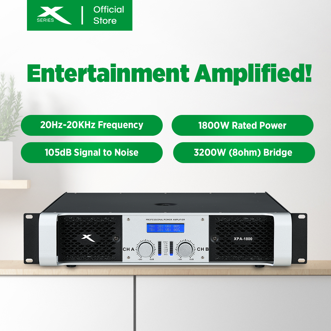 XTREME 1800Wx2 Professional Power Amplifier (XPA-1800)