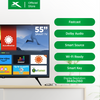 X-SERIES 55 inch LED TV Digital Smart 4K Ultra HD Slim Bezel w/ Free Wall Bracket | MF-5500VX