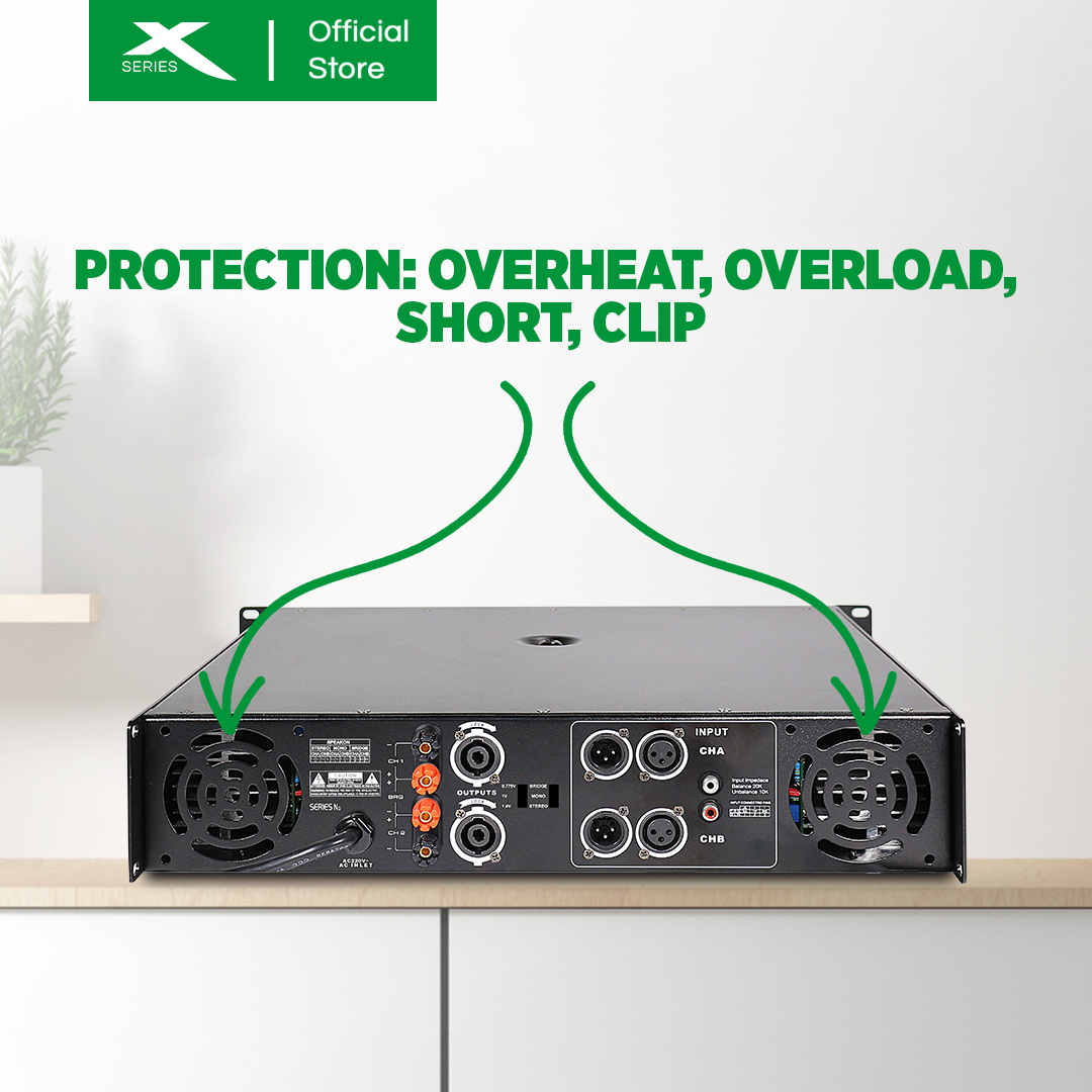 XTREME 1800Wx2 Professional Power Amplifier (XPA-1800)