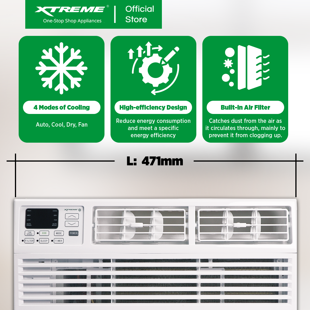 XTREME COOL 1.0HP ECO Inverter Window Type Aircon (XACWT10ECOi)