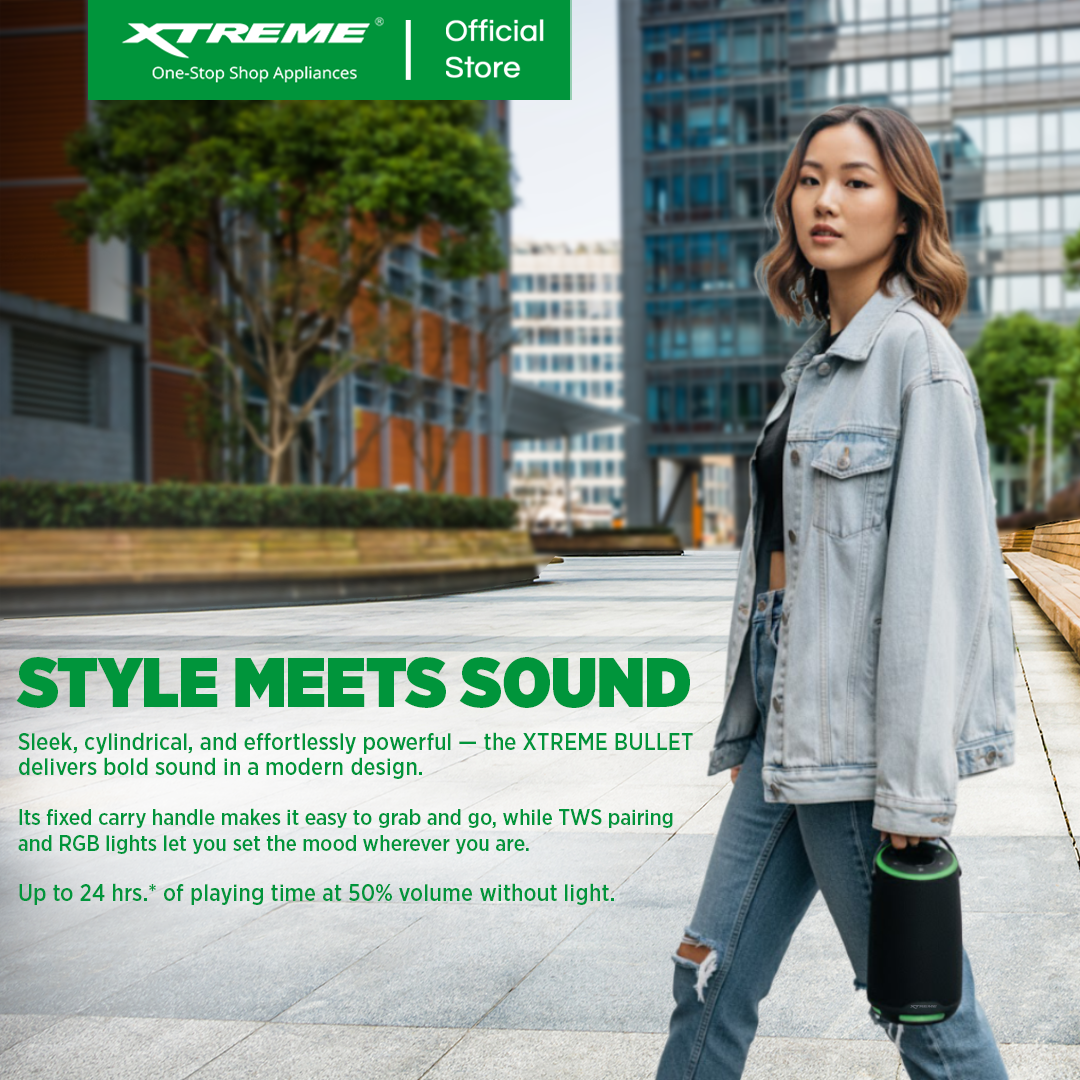 XTREME X-BULLET – IPX5 Splash Proof, Portable Wireless Bluetooth TWS Speaker (X-BULLET)