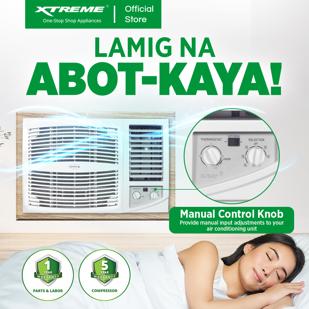 XTREME COOL 2.5HP Inverter-Grade Window Type Aircon (XACWT25)