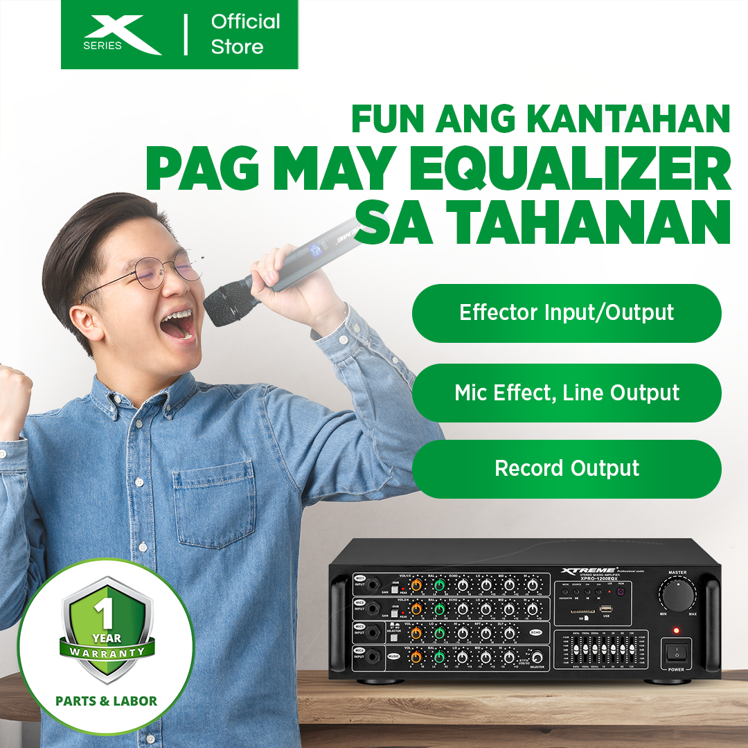 XTREME 1200Wx2 Professional Amplified Equalizer (XPRO-1200EQ)