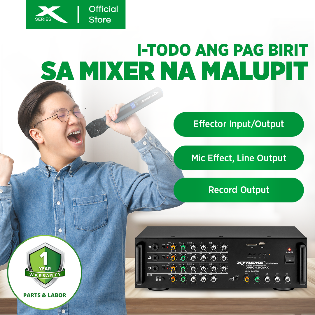 XTREME 1200Wx2 Professional Amplified Mixer (XPRO-1200MX)