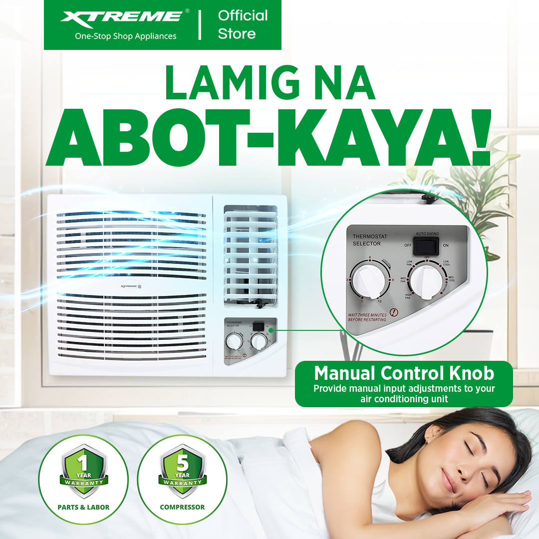 XTREME COOL 1.0HP Inverter-Grade Window Type Aircon (XACWT10)
