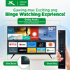 X-SERIES 50 inch LED TV Digital Smart 4K Ultra HD Slim Bezel w/ Free Wall Bracket | MF-5000VX