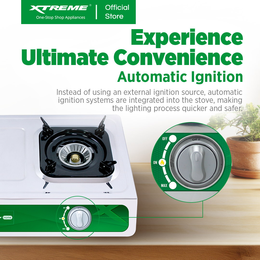 XTREME HOME Double Burner Gas Stove (XGS-2BECO)