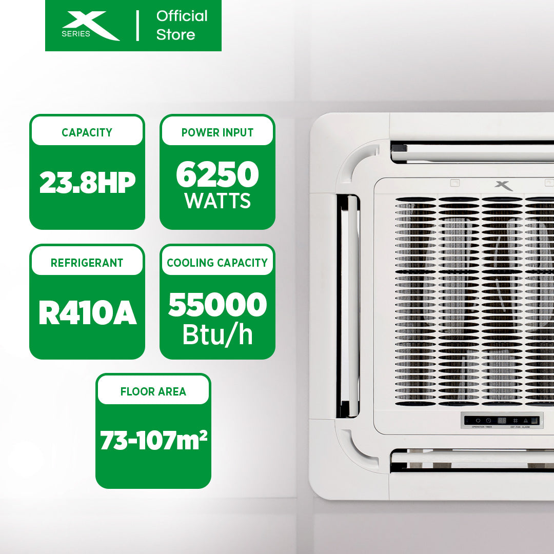 XTREME COOL 5.0T Ceiling Cassette Aircon Inverter | XACC5i
