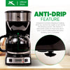 XTREME HOME 1.5L Coffee Maker 4-Functional Buttons Auto Shut-off & LCD Display | XH-COFFEEMAKER150L