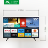 X-SERIES 55 inch LED TV Digital Smart 4K Ultra HD Slim Bezel w/ Free Wall Bracket | MF-5500VX