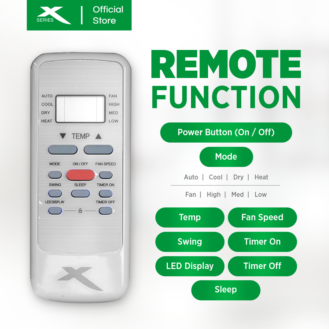 Window Type Timer Air Con X-SERIES 1HP Inverter Grade Window Type Aircon w Silver Ion Filter Tim ...
