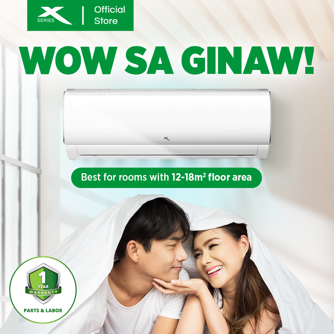 X-SERIES 1HP Split Type Aircon Inverter Grade with BIO Filter (White ...