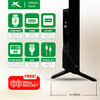 X-SERIES 55 inch LED TV Android 11.0 4K UHD Frameless with Free Wall Bracket (Black) | MF-5500SAX