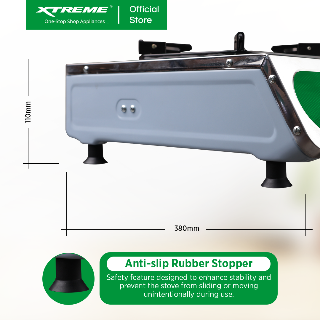 XTREME HOME Double Burner Gas Stove (XGS-2BECO)