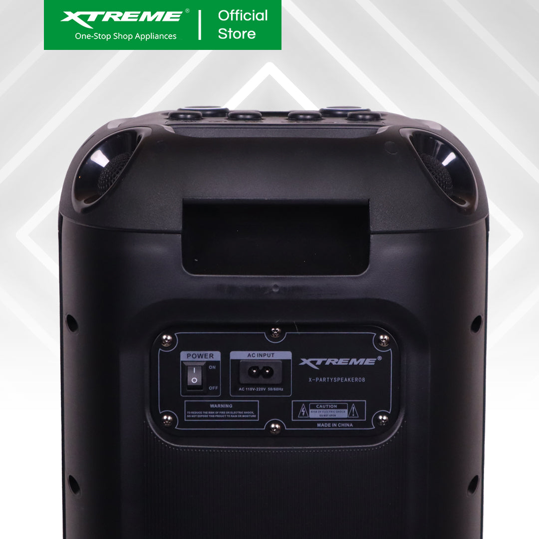 XTREME 1600W Professional Portable Party Speaker 8 (X-PARTYSPEAKERO8)