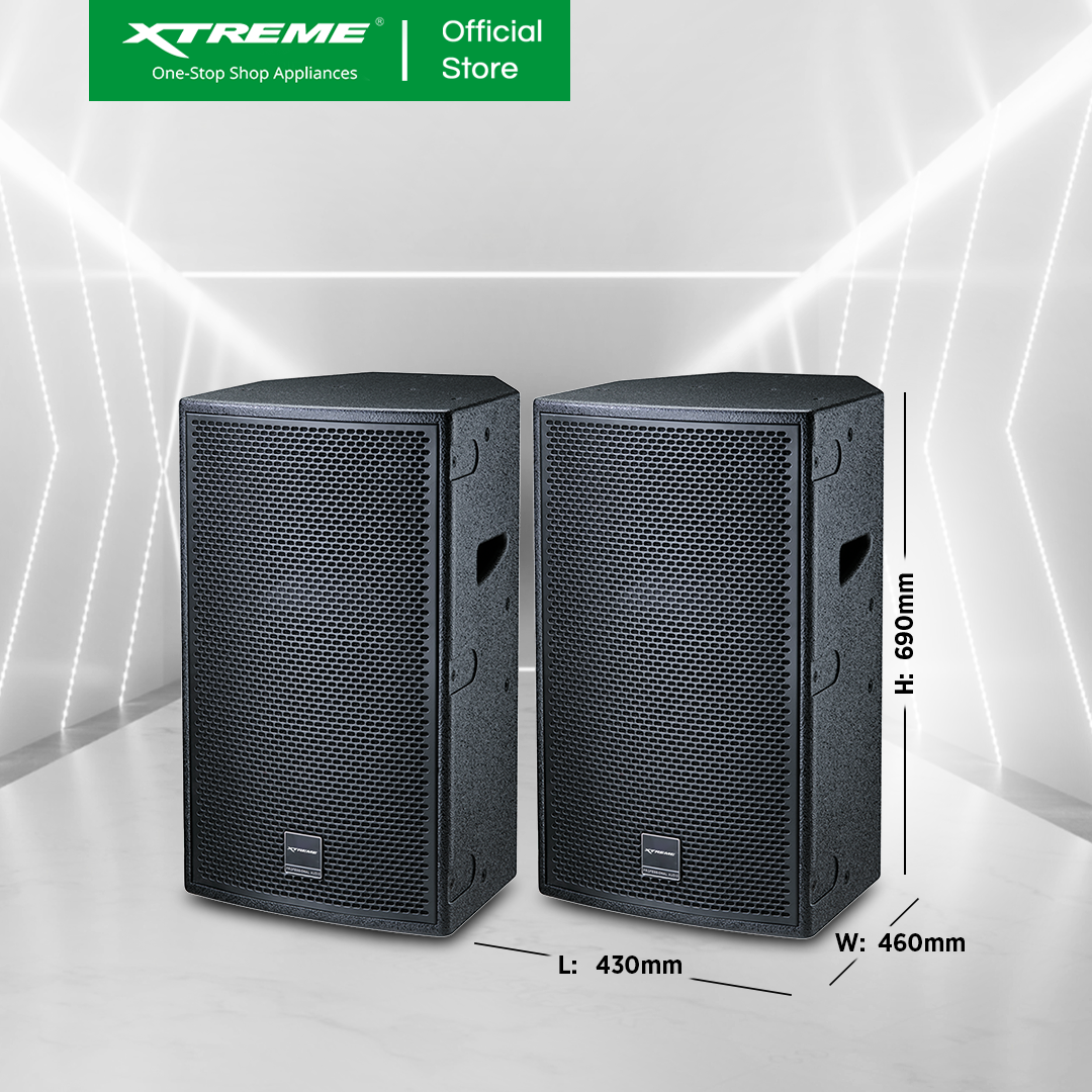 XTREME Professional 900W Two Way Speaker (XPRO-15)