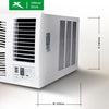 X-SERIES 1HP Inverter Grade Window Type Aircon w Silver Ion Filter Timer & Remote | XACWT10RX
