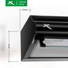 X-SERIES 90cm Slim Rangehood Wall-mount 1x65w Motor with 3 Speed Push Control (Black) | XHOOD-90CMSMX