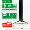 X-SERIES 50 inch LED TV Digital Smart 4K Ultra HD Slim Bezel w/ Free Wall Bracket | MF-5000VX