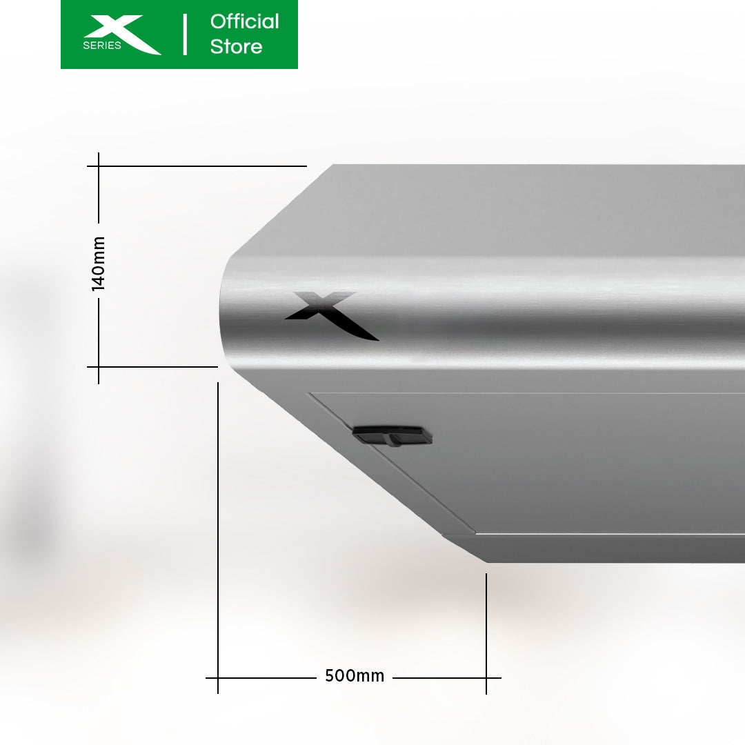 XTREME HOME 60cm Rangehood Wall-mount Stainless 2-Speed Mechanical Control w/ LED Light| XHOOD-60CM2