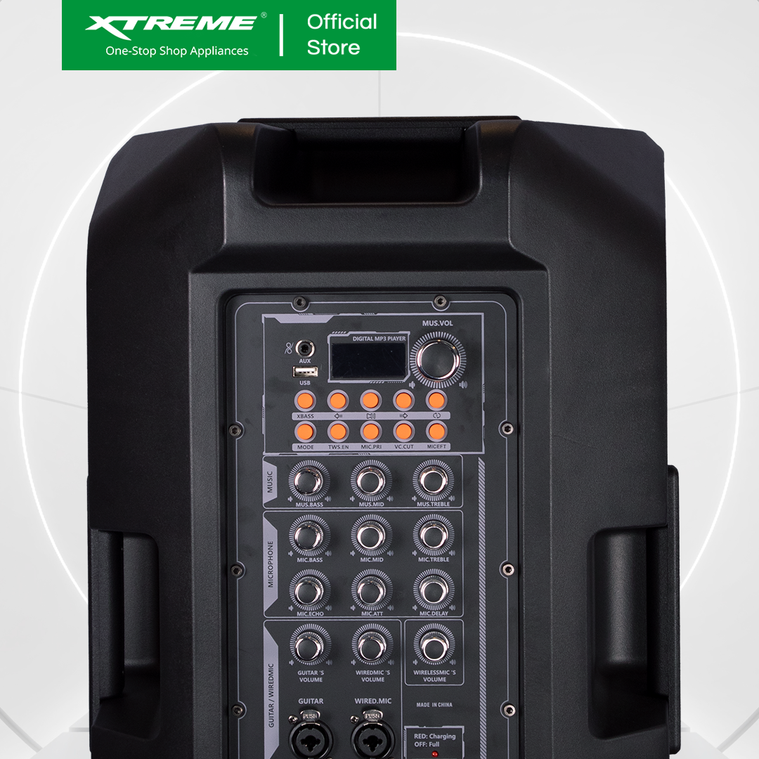 XTREME LIVE 2000W Portable Concert Speaker with 2 Wireless Microphone (X-LIVE15)