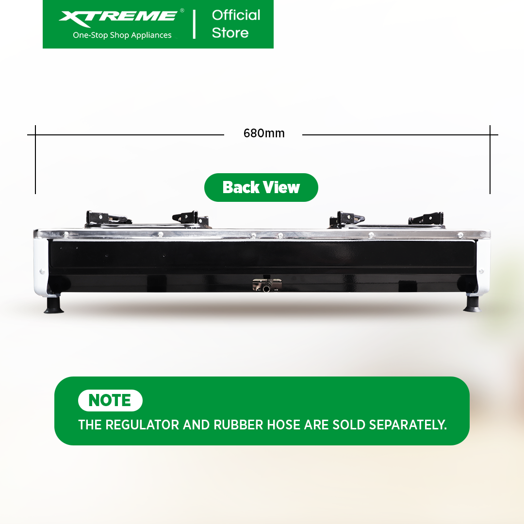 XTREME HOME Double Burner Gas Stove (XGS-2BECO)