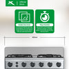 XTREME HOME 50cm Gas Range 4 Burner 55L Oven Free Standing Electric Ignition LPG Source | XGR-504G