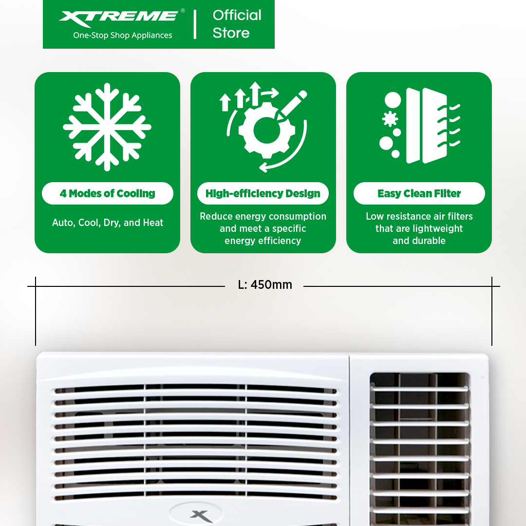 XTREME COOL 2.0HP Inverter-Grade Window Type Aircon with Remote (XACWT20R)